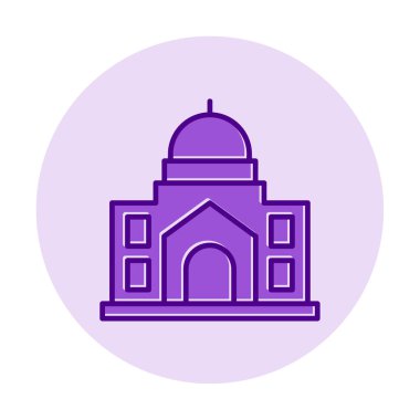 Cami bina simgesini, vektör çizim  