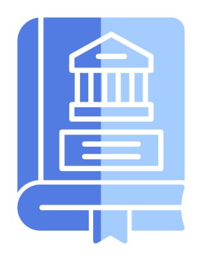 Kültür kitabı. Web simgesi basit illüstrasyon 