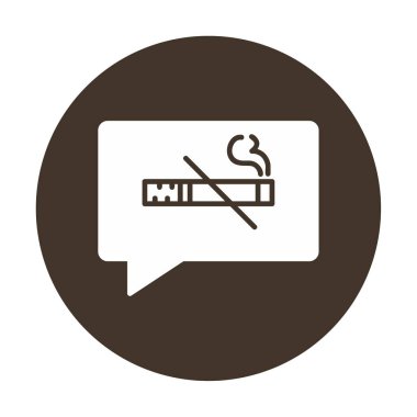 Tütün Günü vektör illüstrasyonu yok, dumanı tüten renk çizgisi simgesi yok 