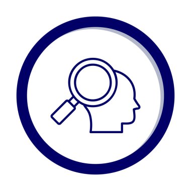 Basit Araştırma simgesi, vektör illüstrasyonu