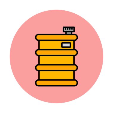 Fıçı ikonu. Vektör İllüstrasyonu