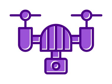 İHA simgesi, vektör illüstrasyonu  