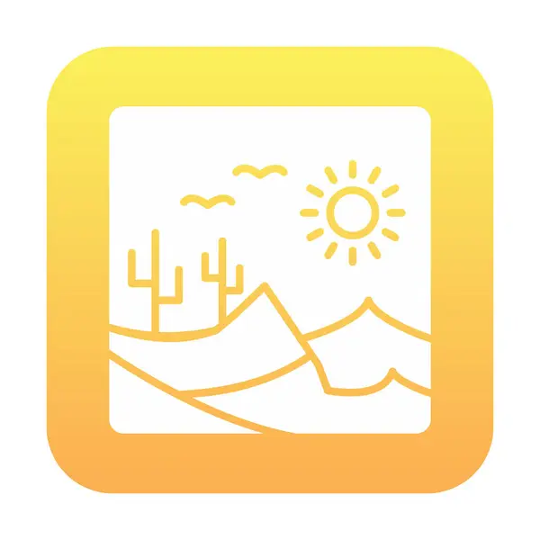 stock vector desert landscape icon vector illustration design