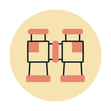 binoküler ikon vektör çizimi