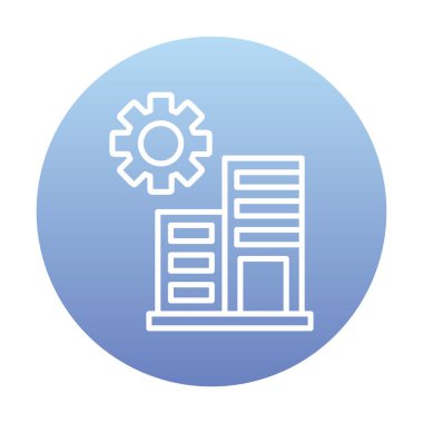 Bakım daireleri simge vektör illüstrasyonu 