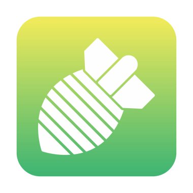 Atom Bombası Web simgesi, vektör illüstrasyonu