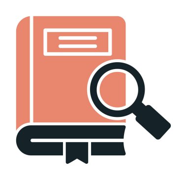 Basit Araştırma simgesi, vektör illüstrasyonu