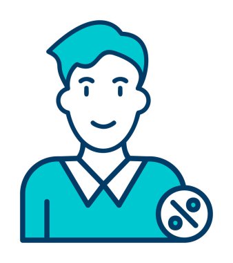 İstihdam web simgesi, vektör illüstrasyonu