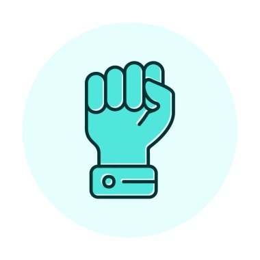 Yumruk simgesi basit vektör