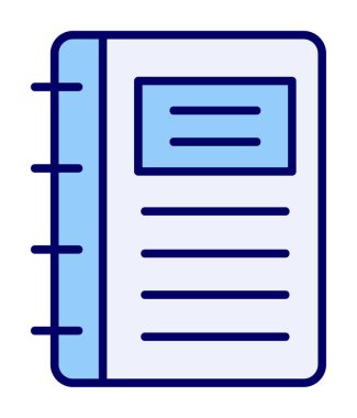 Not defteri web simge vektör çizim