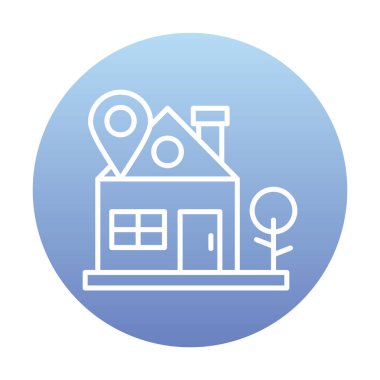 ev yeri kutsal kişilerin resmi, vektör çizim  