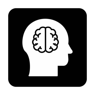 trend biçimli arkaplanda beyin simgesi