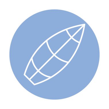 sörf tahtası vektör illüstrasyonu modern simge