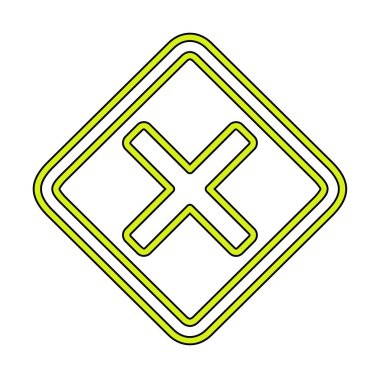 Tahriş simgesi için vektör illüstrasyonu  