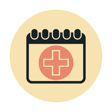 Takvim simgesi, vektör illüstrasyonu basit tasarım