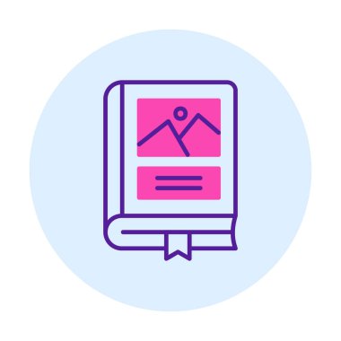 Fotoğraf Albümü vektör simgesi modern vektör illüstrasyonu