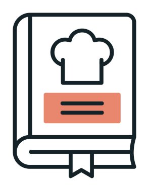 Tarif Defteri Simgesi - Tek Simge, Vektör