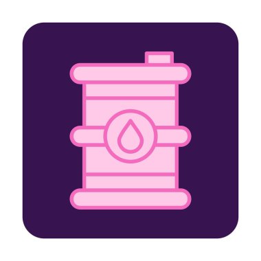 Petrol varil web simgesi, vektör çizim