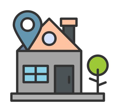 ev yeri kutsal kişilerin resmi, vektör çizim  