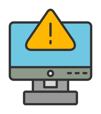 Hata imza simgesi vektör illüstrasyonu