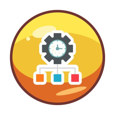 vector illustration of Time Management modern icon                       