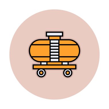 Tren, vagon nakliye ikonları. Kargo için lojistik resimler