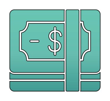 para düz simgesi, vektör illüstrasyonu