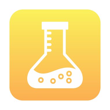 Matara ikonu. Laboratuvar ekipmanları. vektör illüstrasyonu.                     