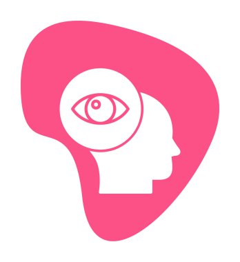 vizyon. Web simgesi basit illüstrasyon                 