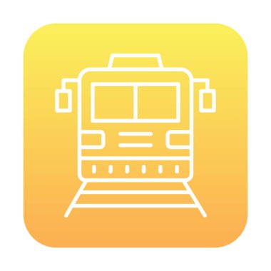 tren simgesi, vektör illüstrasyonu 