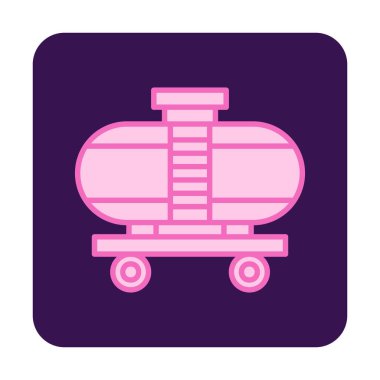 Tren, vagon nakliye ikonları. Kargo için lojistik resimler