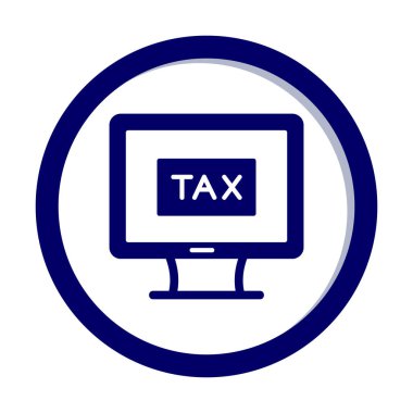 vergi ödeme ikonu vektör illüstrasyonu