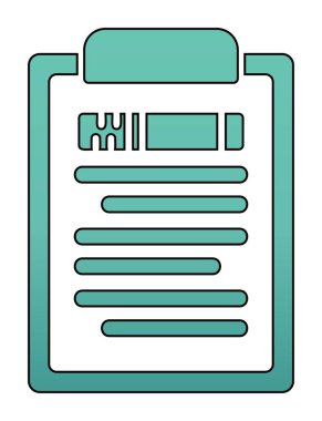 Grafik, basit pano simgesi vektör çizimi