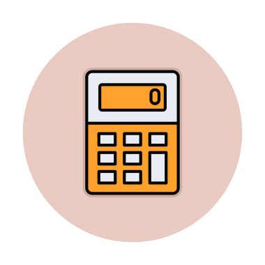 Basit hesap makinesi düz vektör çizimi  