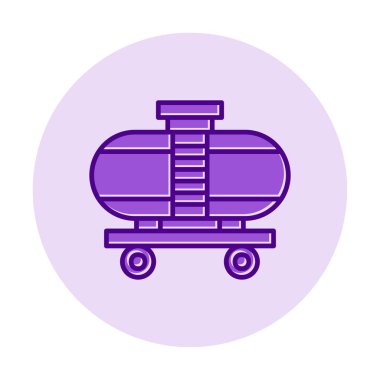 Tren, vagon nakliye ikonları. Kargo için lojistik resimler