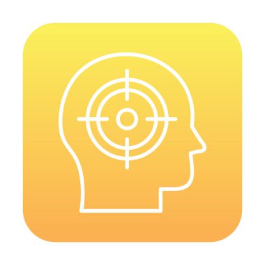 hedef simge, vektör illüstrasyonu basit tasarım