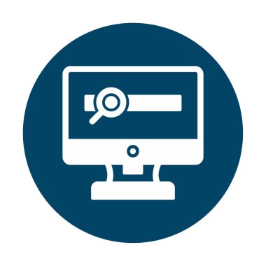 Basit Araştırma simgesi, vektör illüstrasyonu