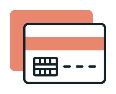  düz kredi kartı resimleme  