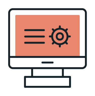 Basit Araştırma simgesi, vektör illüstrasyonu