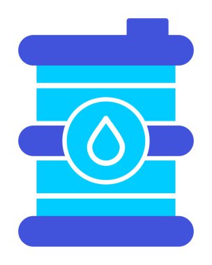 Petrol varil web simgesi, vektör çizim