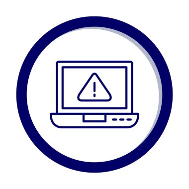 uyarı simgesi olan dizüstü bilgisayar 