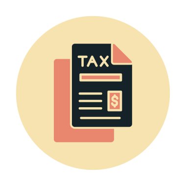 vergi ödeme ikonu vektör illüstrasyonu