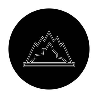 dağ ikonu vektör illüstrasyonu 