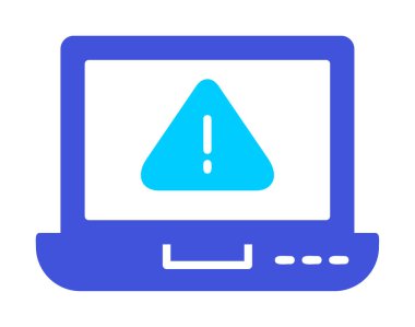 uyarı simgesi olan dizüstü bilgisayar 