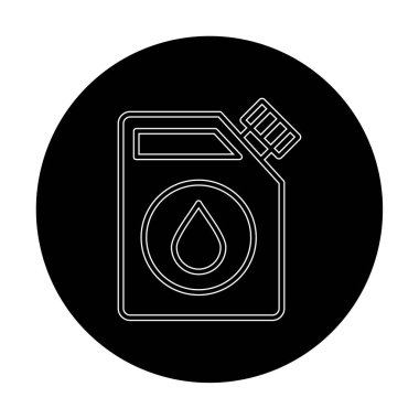  Yakıt Çubuğu simgesi, vektör illüstrasyonu   