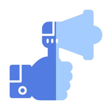 hoparlör, megafon simgesi. vektör çizim.  