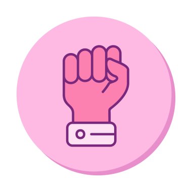 Yumruk simgesi basit vektör