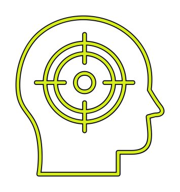 hedef simge, vektör illüstrasyonu basit tasarım