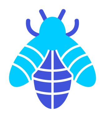 Şirin Arı simgesi, vektör çizim        