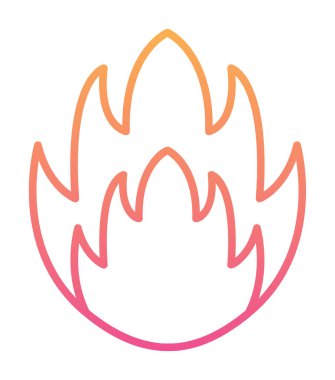 düz ateş simgesi vektör illüstrasyon tasarımı